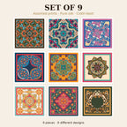 Set of 9