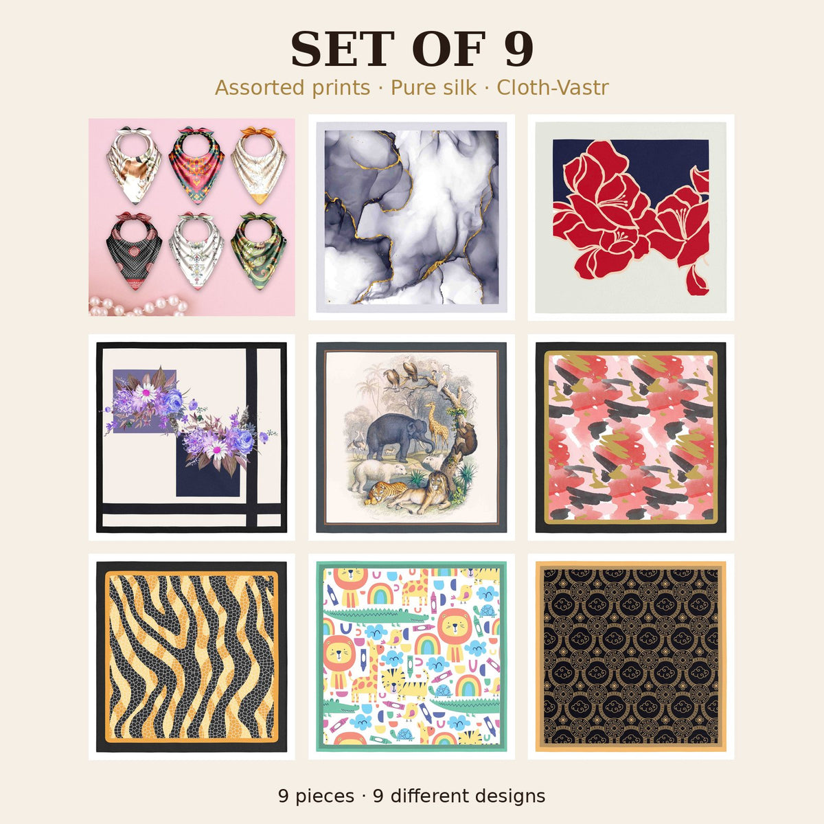Set of 9
