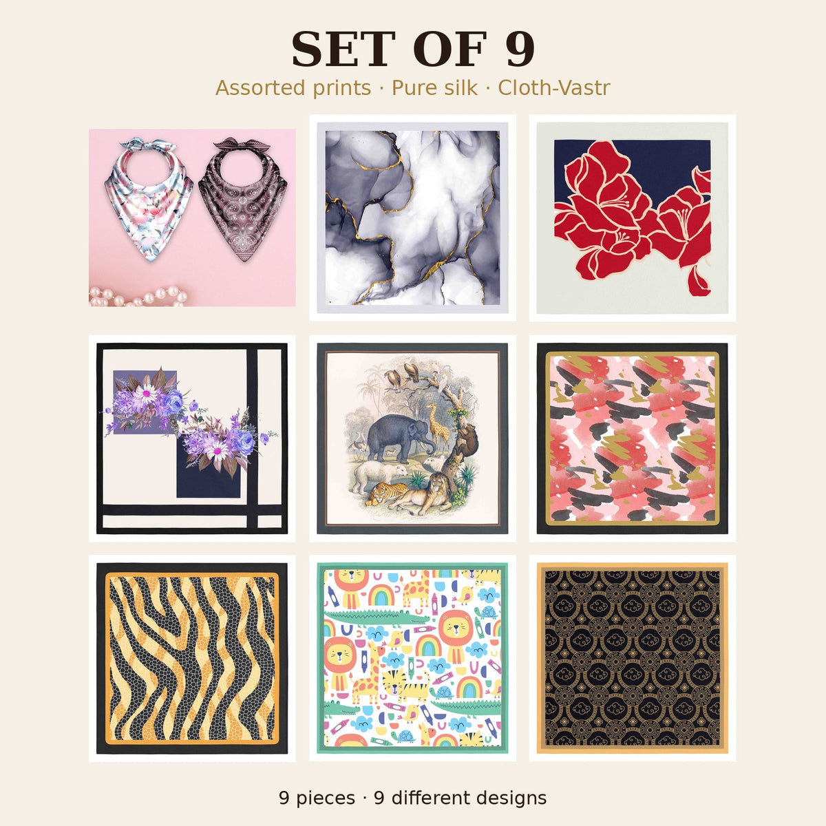 Set of 9