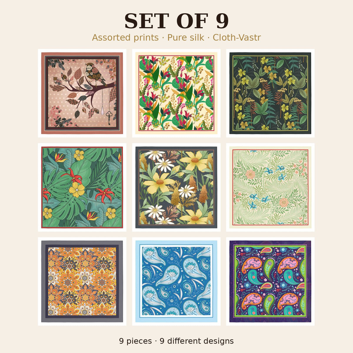 Set of 9