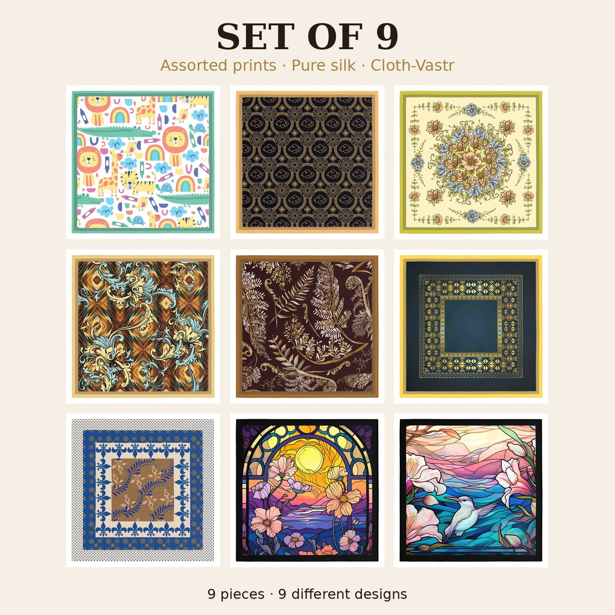 Set of 9