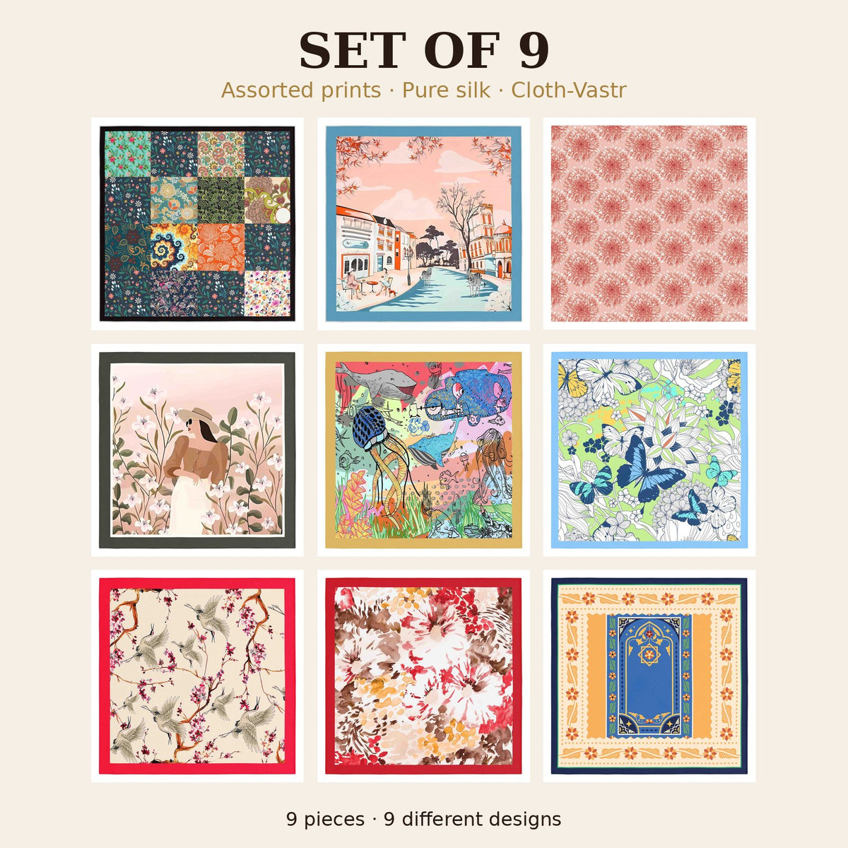 Set of 9
