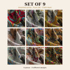 Set of 9
