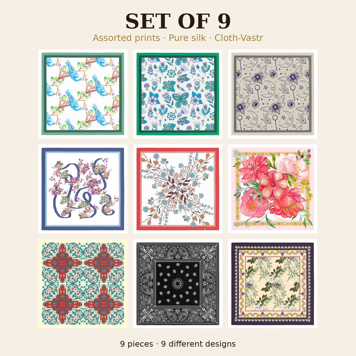 Set of 9