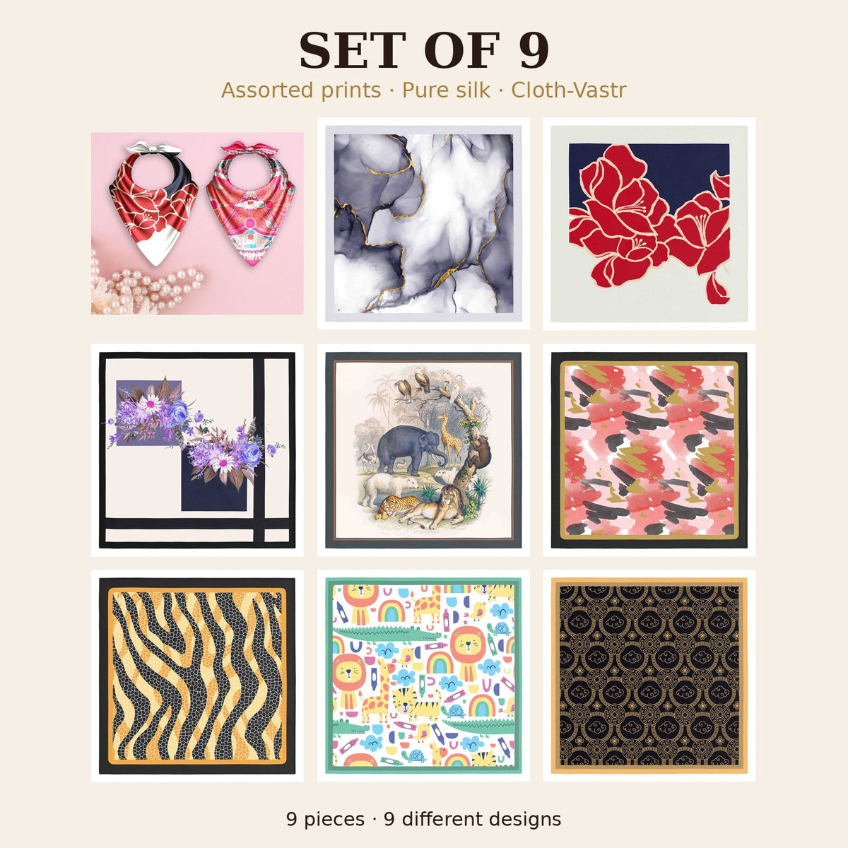 Set of 9