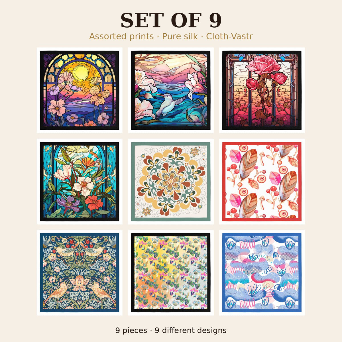 Set of 9