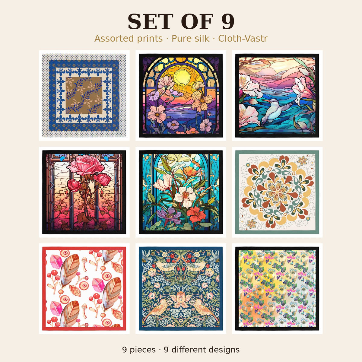 Set of 9