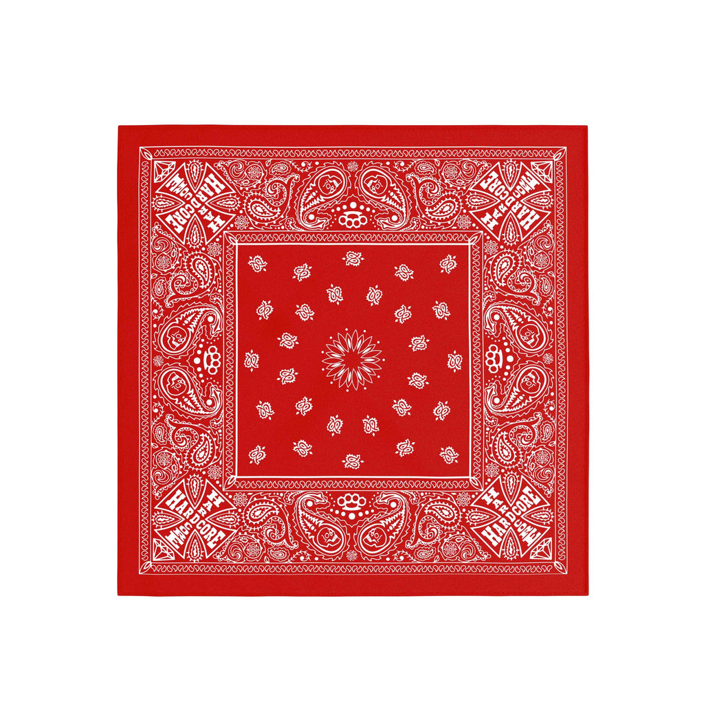 Classic Red Paisley Silk Bandana Scarf – 50 × 50 cm