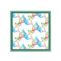 Bluebird Branch Silk Bandana Scarf – 50 × 50 cm