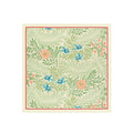 Sage Fern Willow Silk Bandana Scarf – 50 × 50 cm