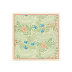 Sage Fern Willow Silk Bandana Scarf – 50 × 50 cm