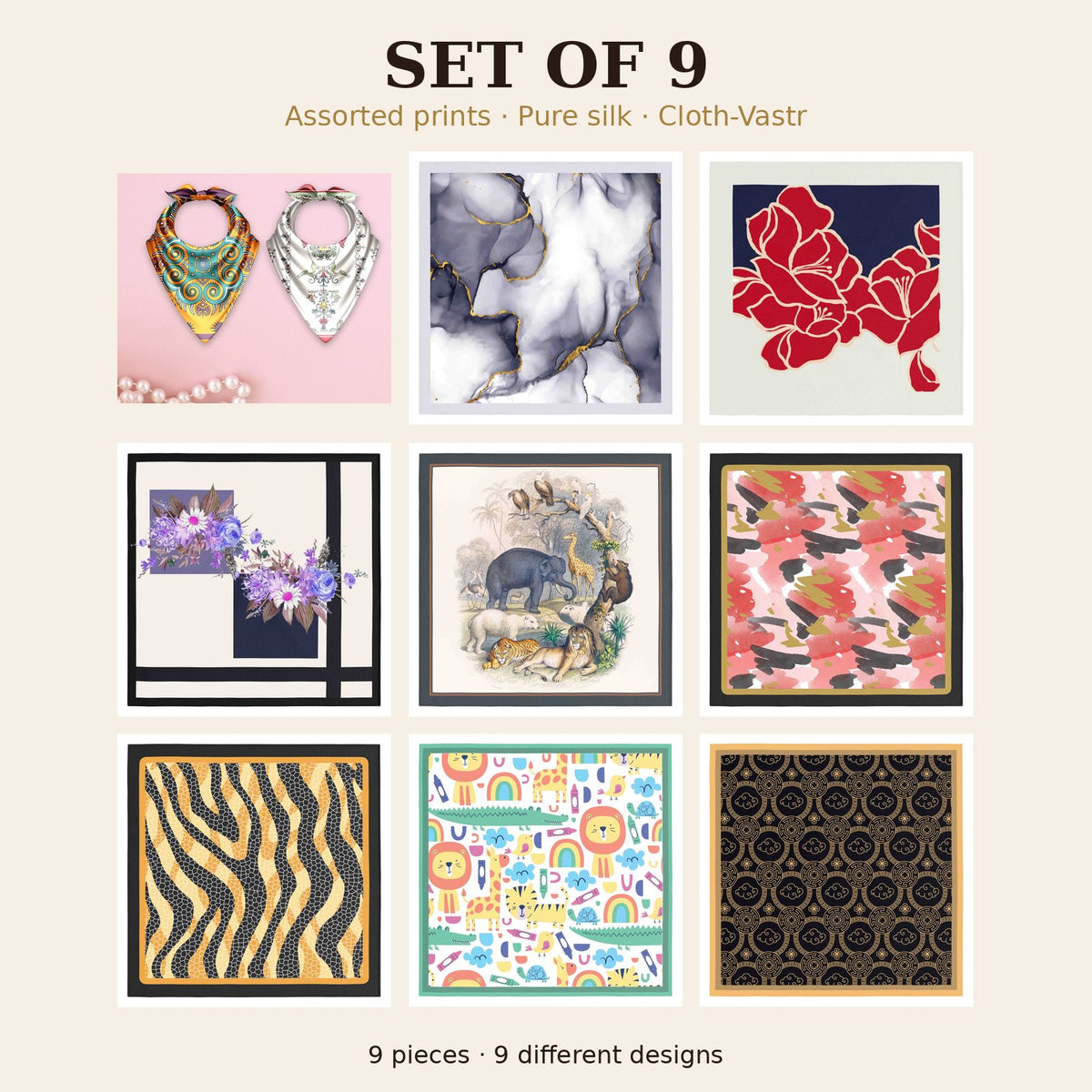 Set of 9