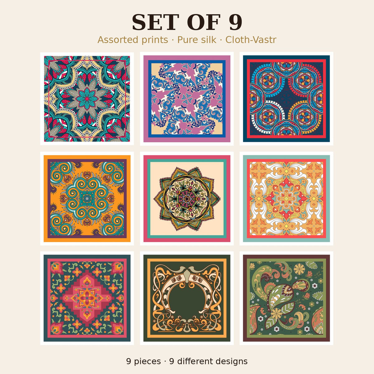 Set of 9