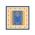 Moroccan Door Saffron Silk Bandana Scarf – 50 × 50 cm