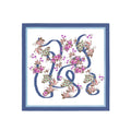 Wildflower Script Ivory Silk Bandana Scarf – 50 × 50 cm