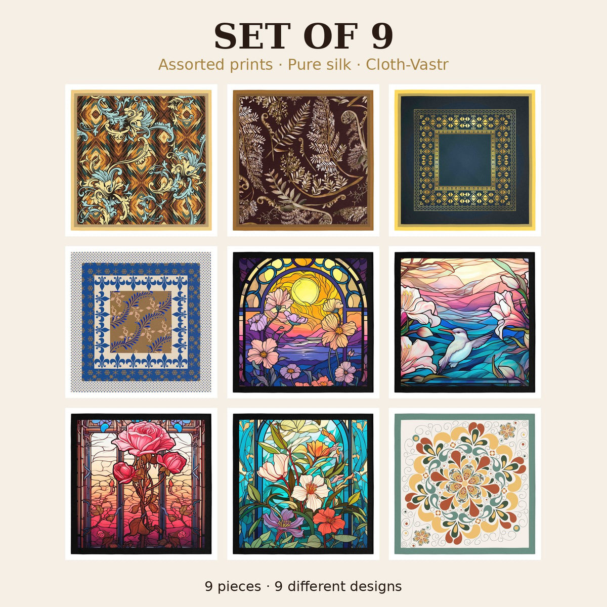 Set of 9