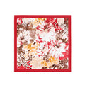 Autumn Watercolour Bloom Silk Bandana Scarf – 50 × 50 cm