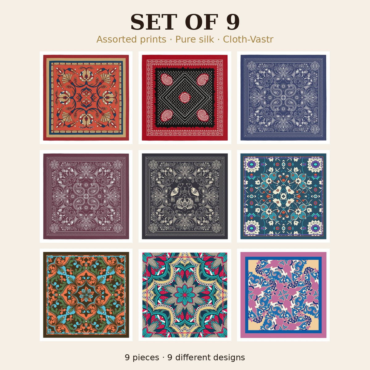 Set of 9