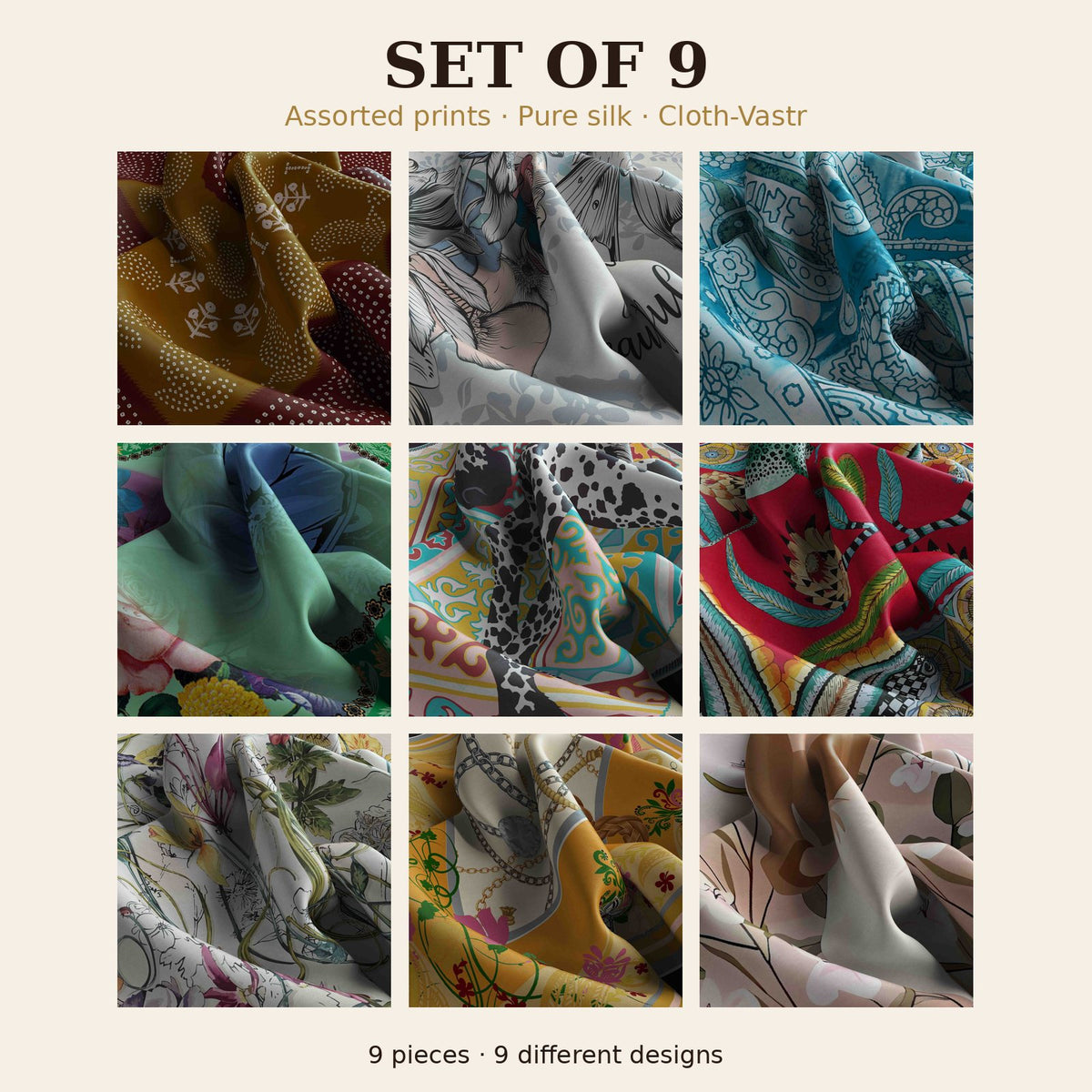 Set of 9