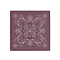 Plum Paisley Silk Bandana Scarf – 50 × 50 cm