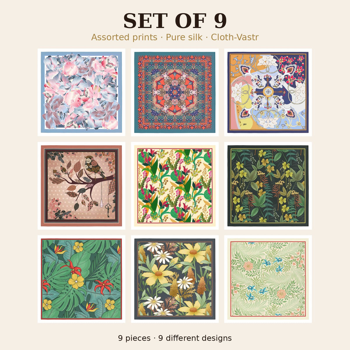 Set of 9