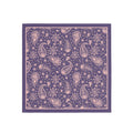 Twilight Paisley Silk Bandana Scarf – 50 × 50 cm