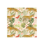 Leopard Jungle Blush Silk Shawl Wrap – 100 × 100 cm