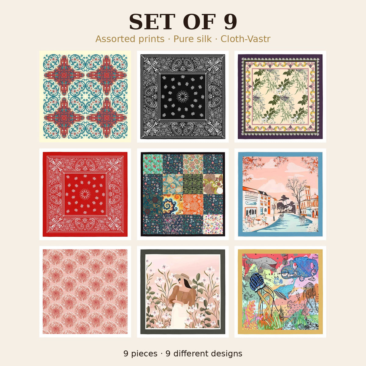 Set of 9