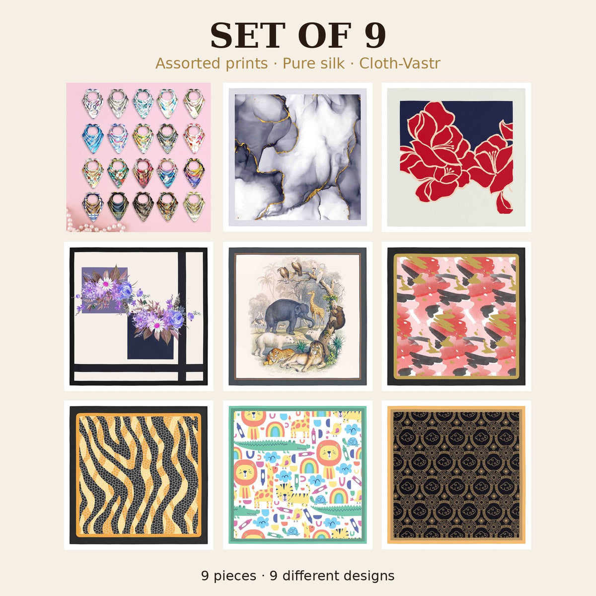 Set of 9