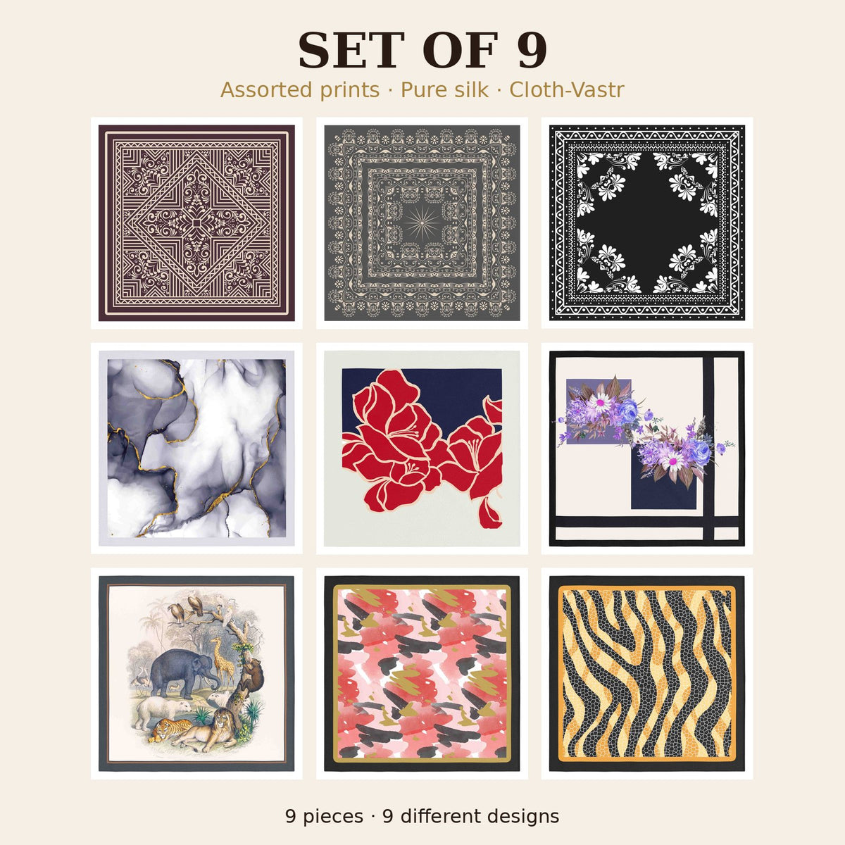 Set of 9