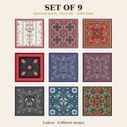 Set of 9