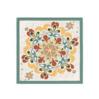 Retro Paisley Medallion Silk Bandana Scarf – 50 × 50 cm