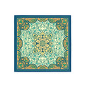 Mint Moorish Garden Silk Bandana Scarf – 50 × 50 cm