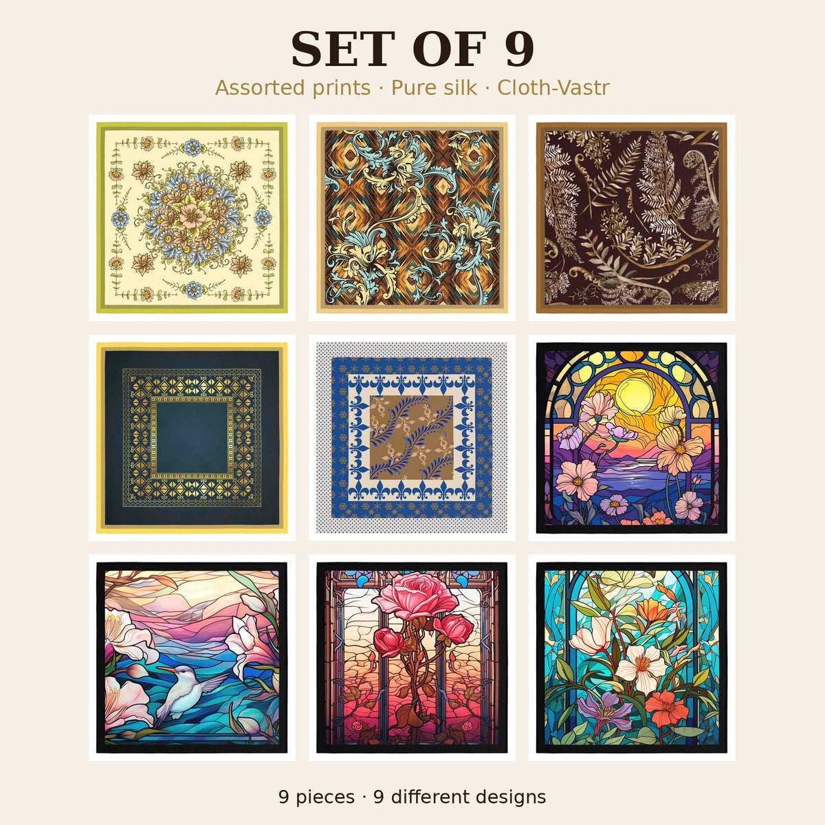 Set of 9