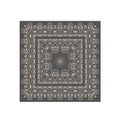 Slate Ornament Silk Bandana Scarf – 50 × 50 cm