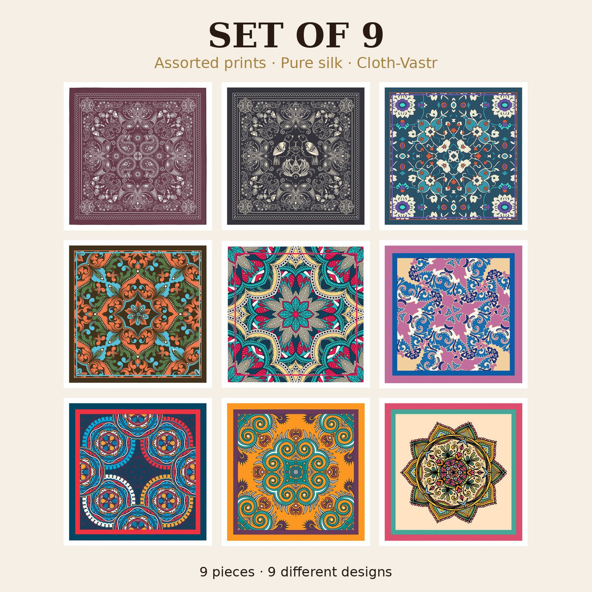 Set of 9