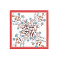 Coral Twig Botanica Silk Bandana Scarf – 50 × 50 cm