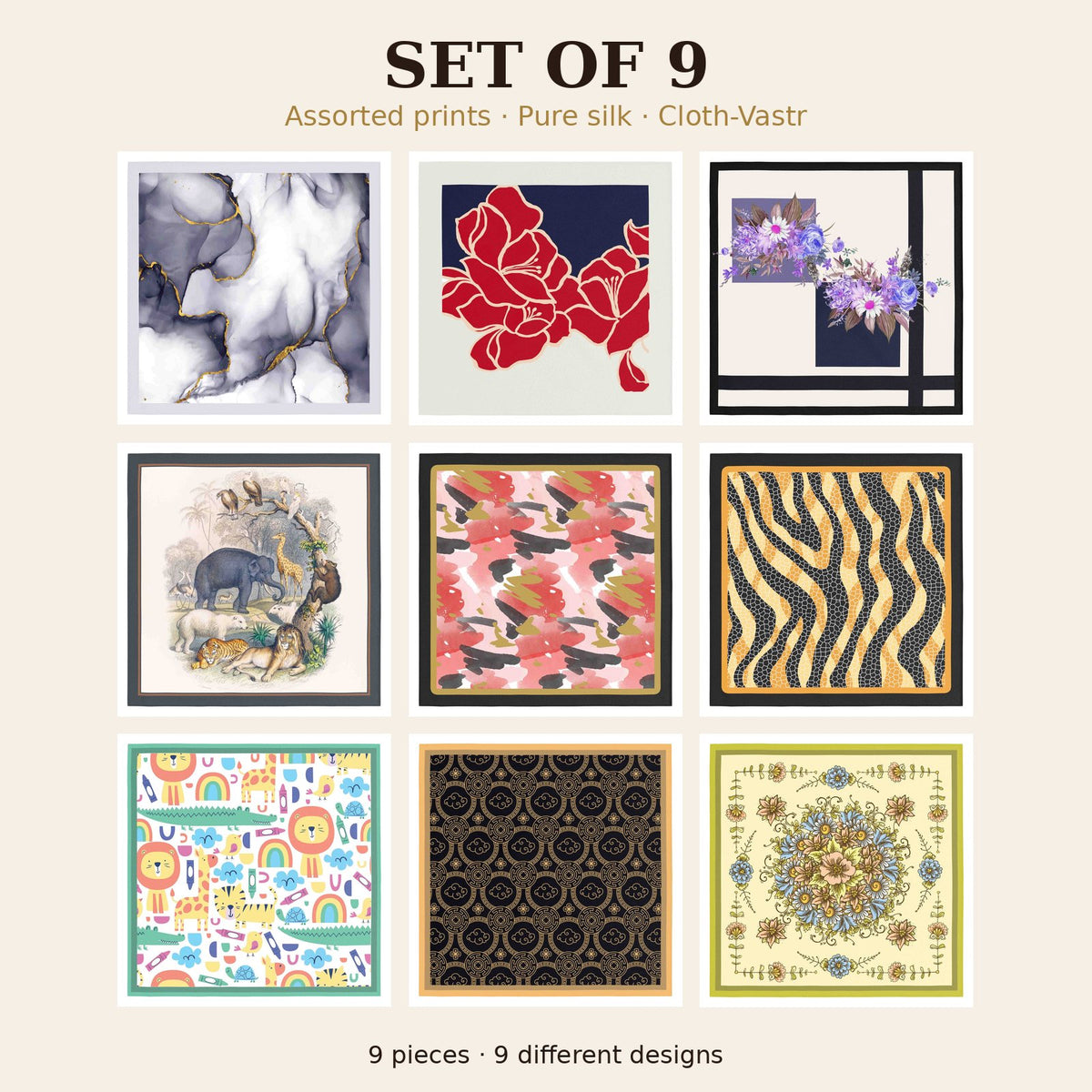 Set of 9
