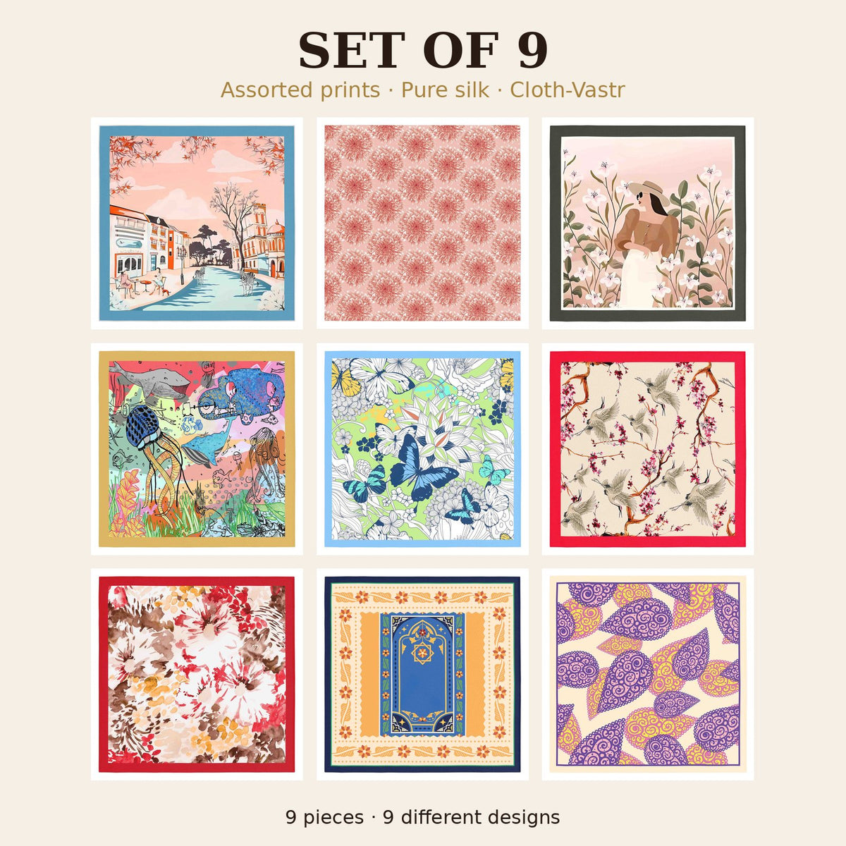 Set of 9