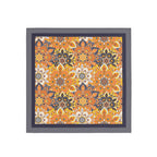 Marigold Mandala Silk Bandana Scarf – 50 × 50 cm