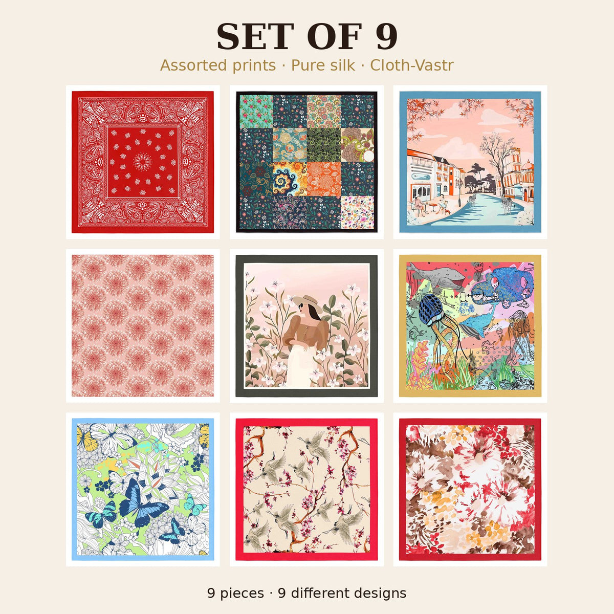Set of 9