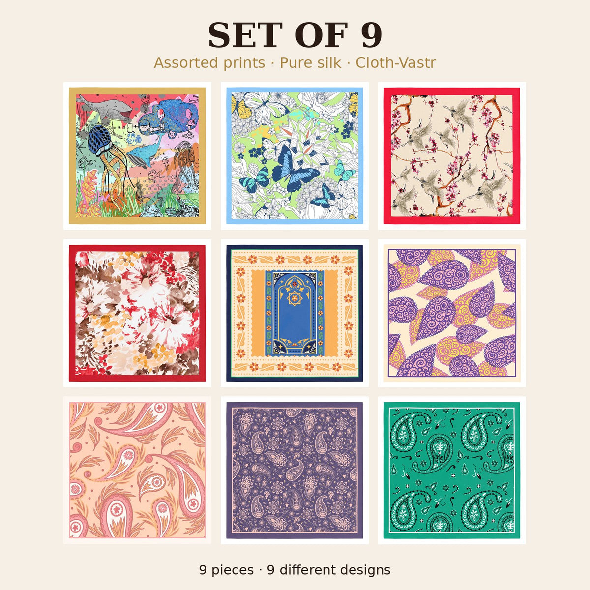 Set of 9