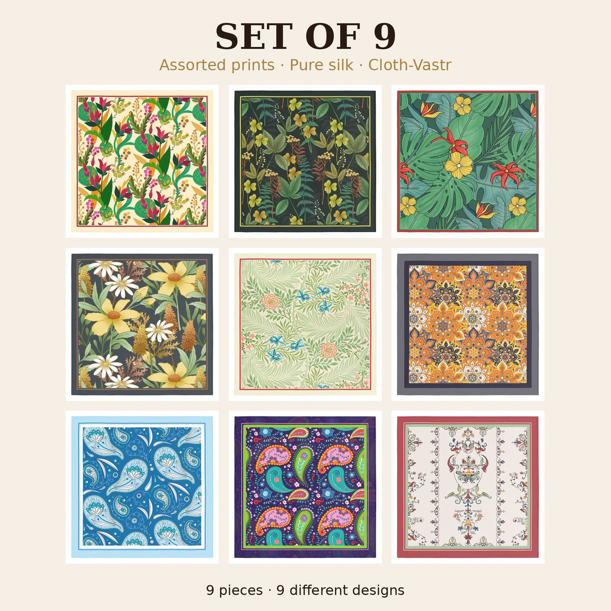 Set of 9
