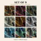 Set of 9