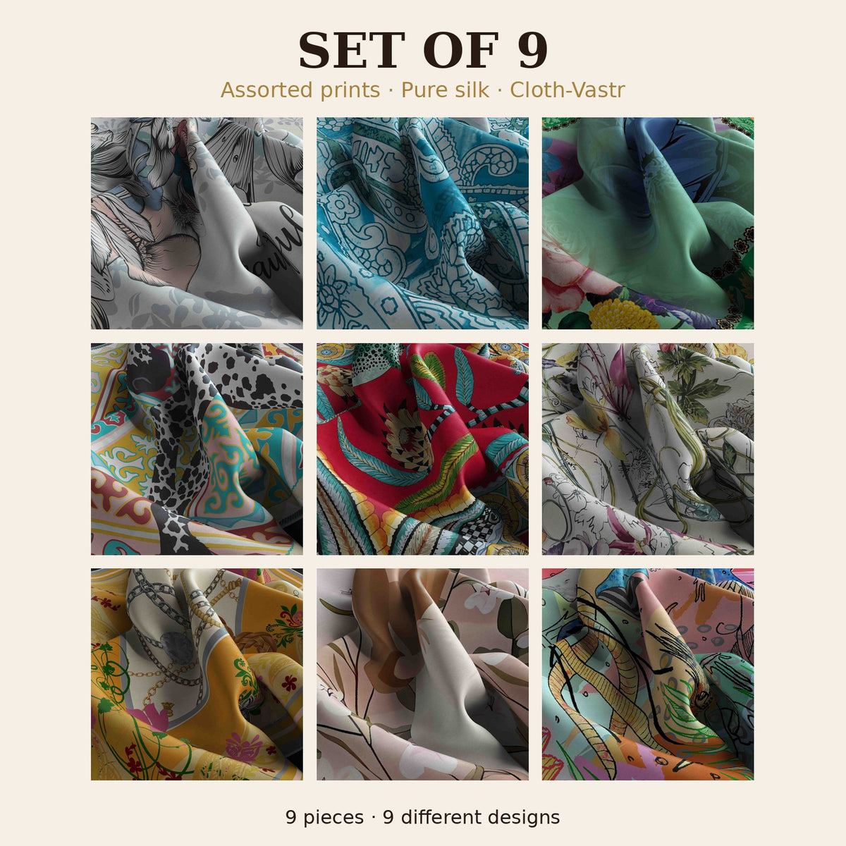 Set of 9