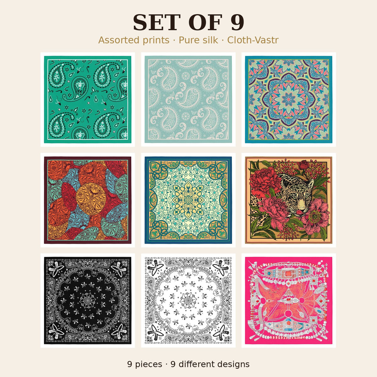 Set of 9