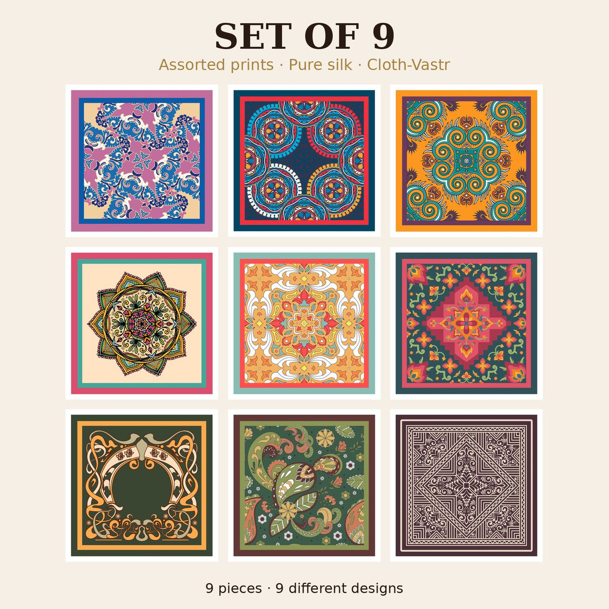 Set of 9