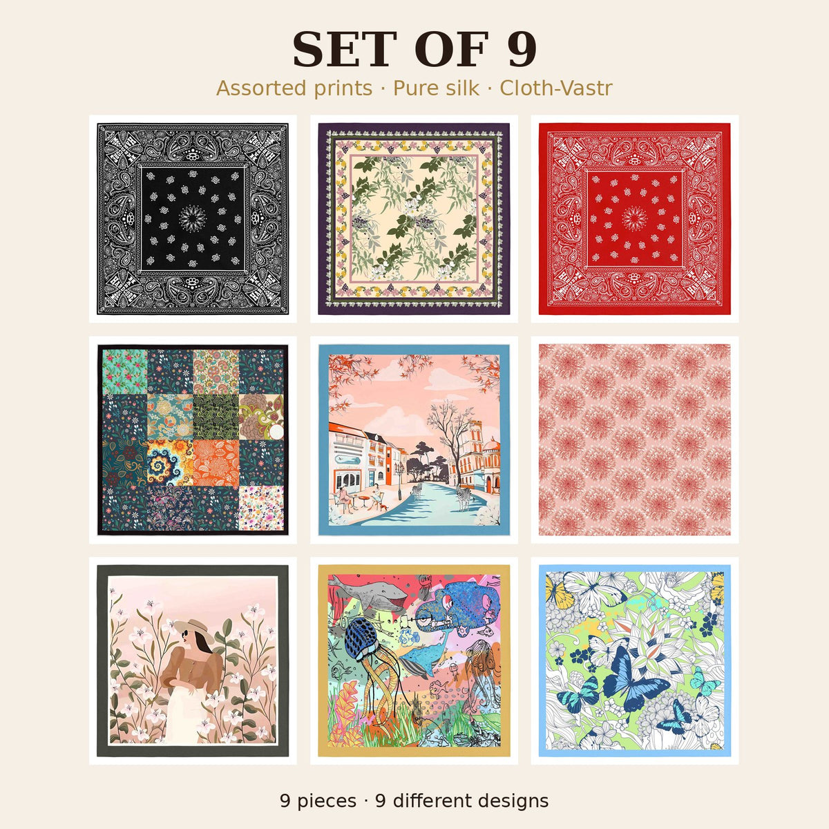 Set of 9