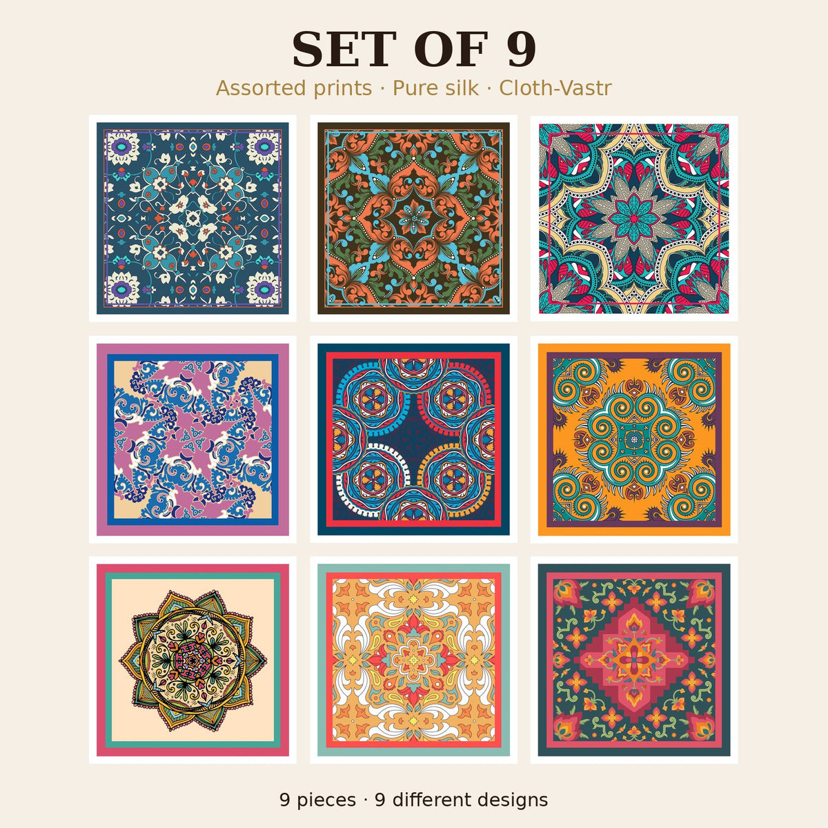 Set of 9