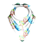 Bluebird Branch Silk Bandana Scarf – 50 × 50 cm